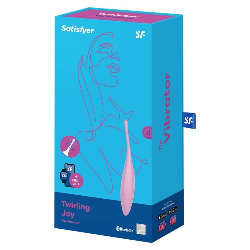 SATISFYER - TWIRLING JOY CLIT TIP VIBRATOR PINK - NOCTURNA DESIRES