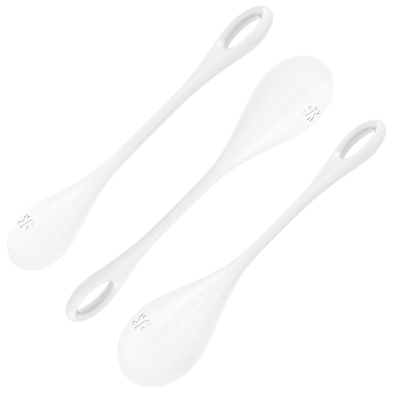 SATISFYER - YONI POWER 1 TRAINING SET WHITE - NOCTURNA DESIRES