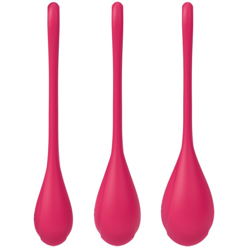 SATISFYER - YONI POWER 1 TRAINING SET RED - NOCTURNA DESIRES