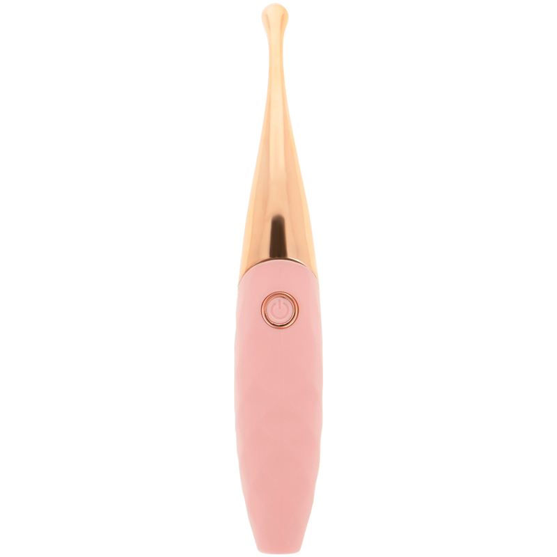 OHMAMA - RECHARGEABLE CLITORIS STIMULATOR 36 PINK-PINKGOLD MODES - NOCTURNA DESIRES