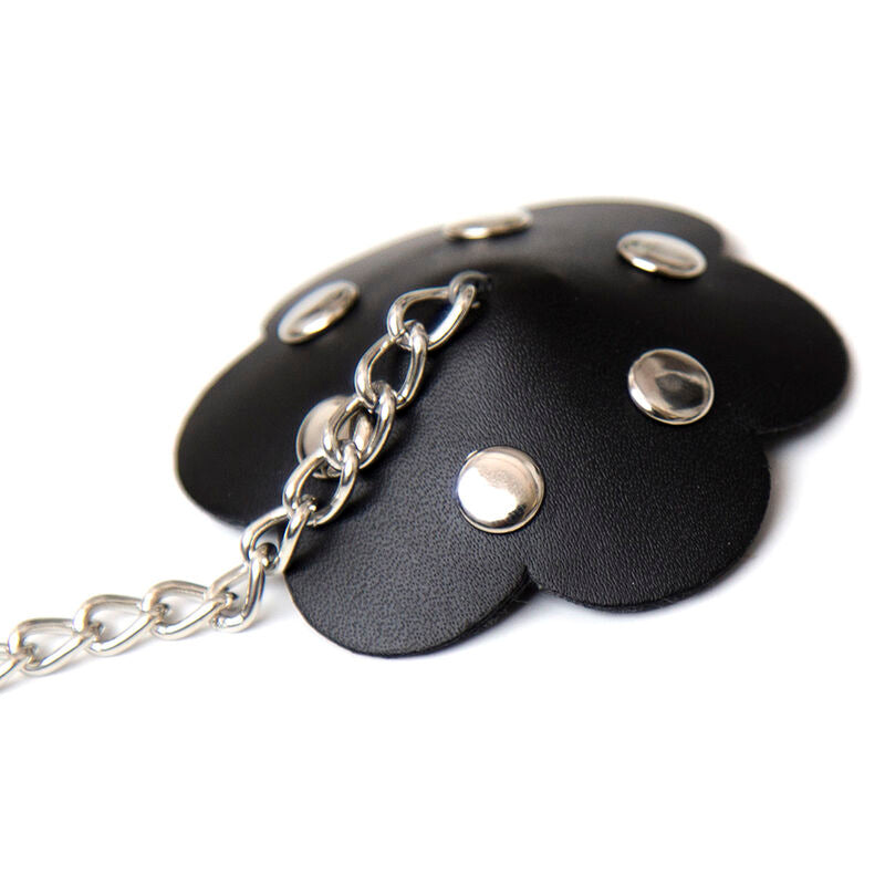 OHMAMA FETISH - PETAL NIPPLE SHIELD WITH CHAIN - NOCTURNA DESIRES