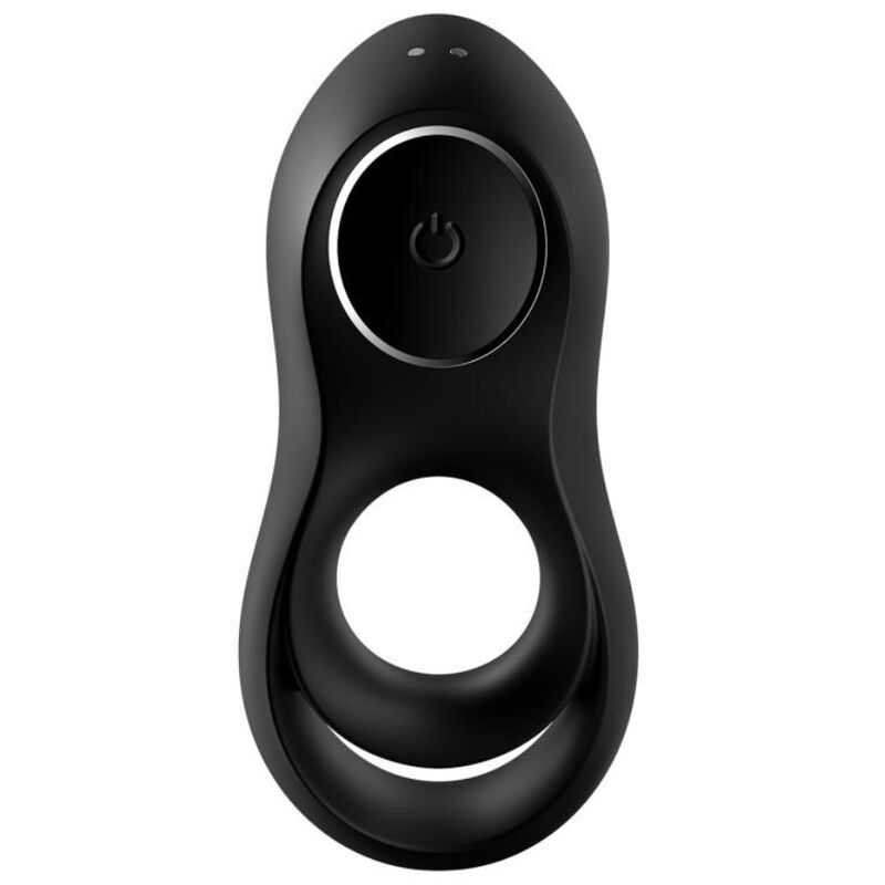 SATISFYER - LEGENDARY DUO RING VIBRATOR BLACK - NOCTURNA DESIRES