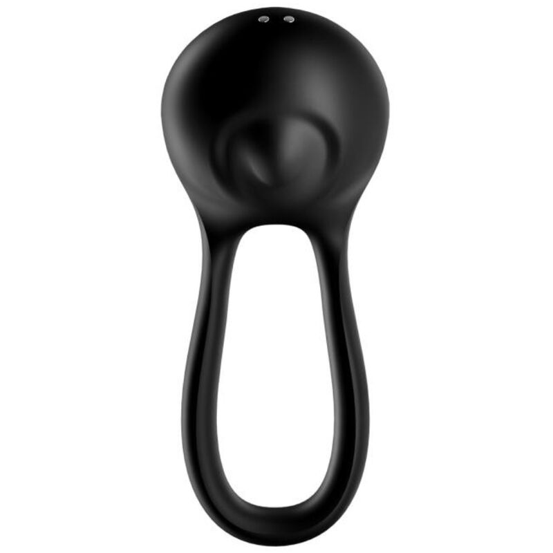 SATISFYER - MAJESTIC DUO RING VIBRATOR BLACK - NOCTURNA DESIRES