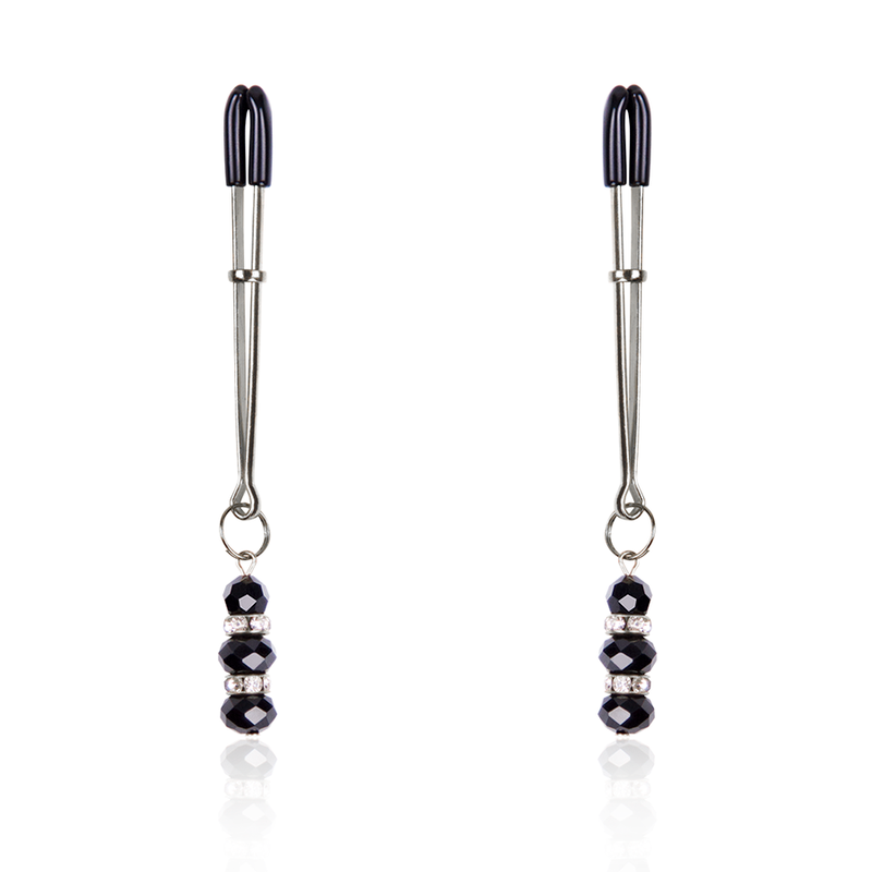 OHMAMA FETISH - NIPPLE Clamps WITH CRYSTAL STONES - NOCTURNA DESIRES