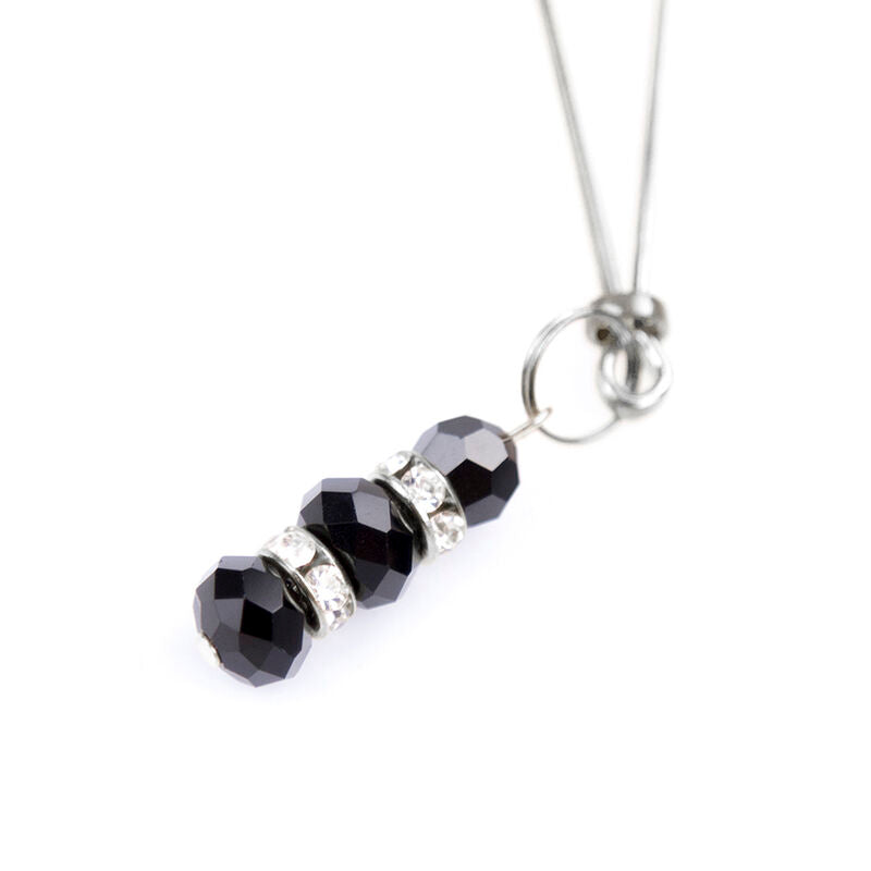 OHMAMA FETISH - NIPPLE Clamps WITH CRYSTAL STONES - NOCTURNA DESIRES