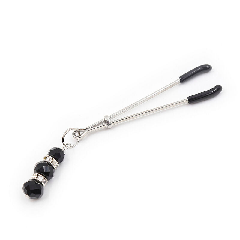 OHMAMA FETISH - NIPPLE Clamps WITH CRYSTAL STONES - NOCTURNA DESIRES