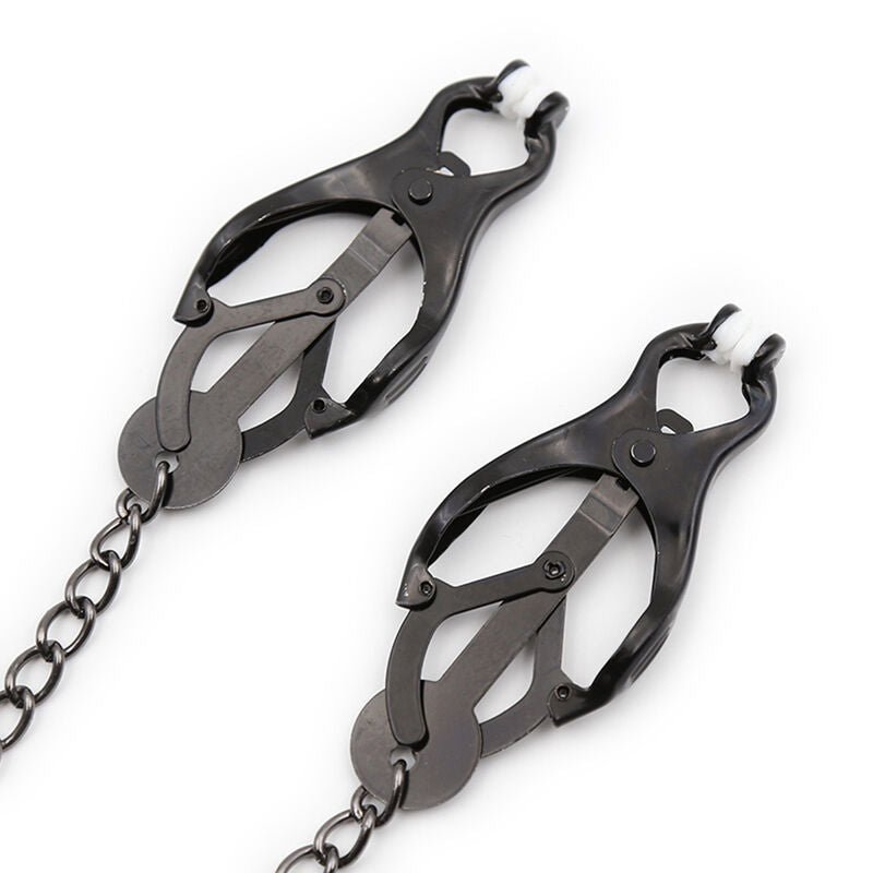 OHMAMA FETISH - JAPANESE NIPPLE Clamps WITH BLACK CHAIN - NOCTURNA DESIRES