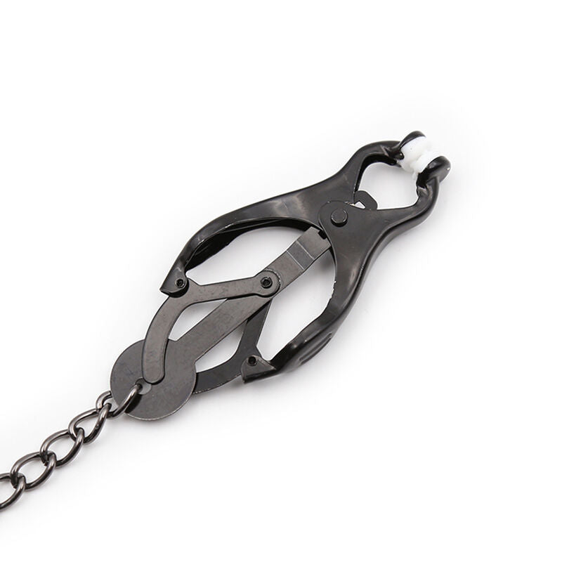 OHMAMA FETISH - JAPANESE NIPPLE Clamps WITH BLACK CHAIN - NOCTURNA DESIRES