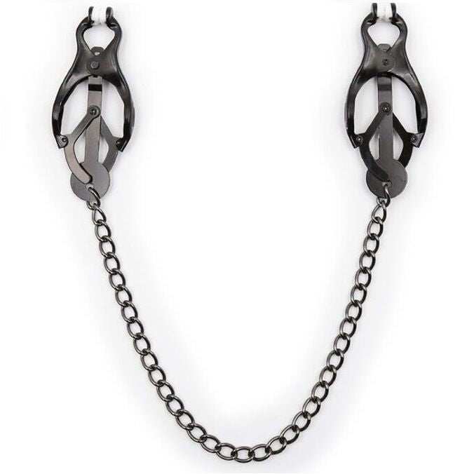 OHMAMA FETISH - JAPANESE NIPPLE Clamps WITH BLACK CHAIN - NOCTURNA DESIRES