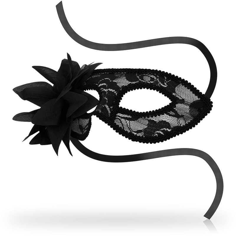 OHMAMA - MASKS BLACK LACE AND FLOWER MASKS - NOCTURNA DESIRES