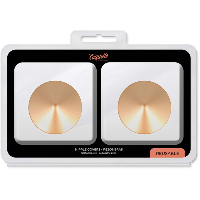 COQUETTE CHIC DESIRE - NIPPLE COVERS GOLDEN CIRCLES - NOCTURNA DESIRES
