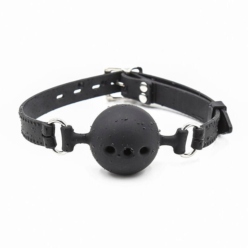 OHMAMA FETISH - BREATHABLE SILICONE BALL GAG SIZE L - NOCTURNA DESIRES