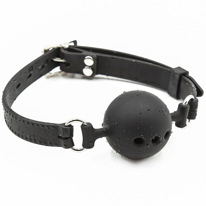 OHMAMA FETISH - BREATHABLE SILICONE BALL GAG SIZE L - NOCTURNA DESIRES