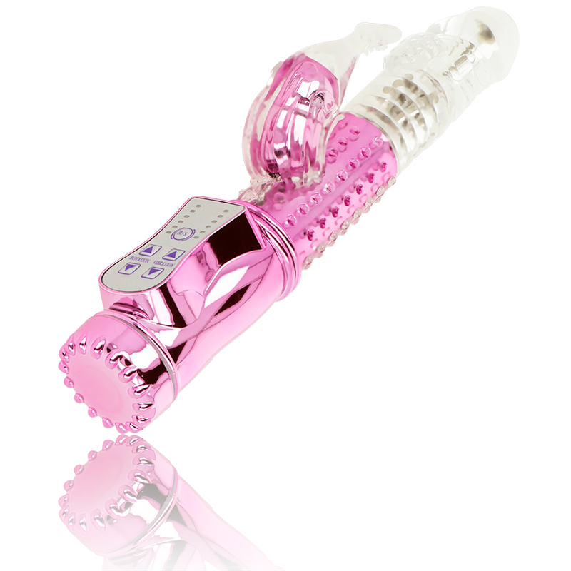 OHMAMA - VIBRATOR WITH ROTATION FUNCTION AND CLITORIS STIMULATOR - NOCTURNA DESIRES