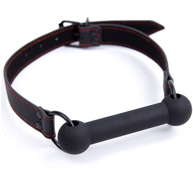 OHMAMA FETISH - BONE GAG WITH PU STRAP - NOCTURNA DESIRES