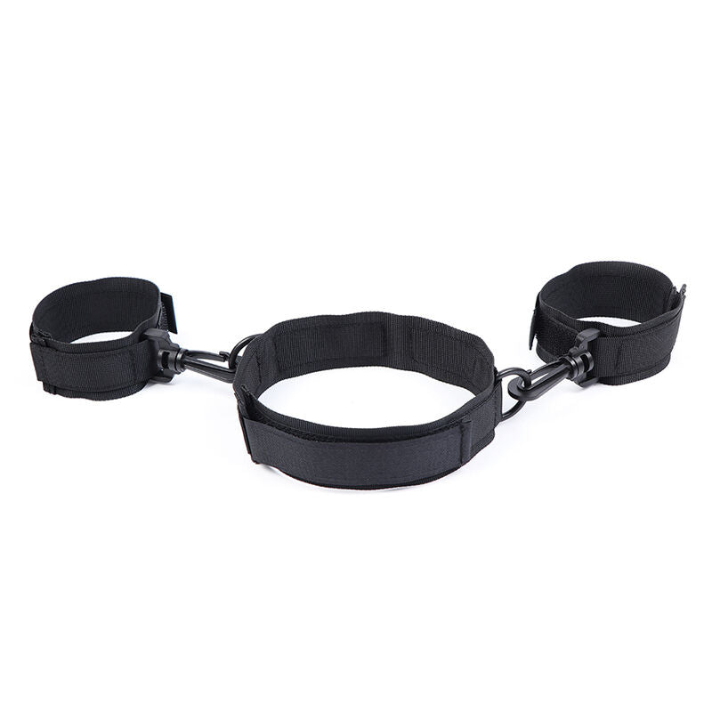 OHMAMA FETISH - NYLON HANDCUFFS AND COLLAR - NOCTURNA DESIRES