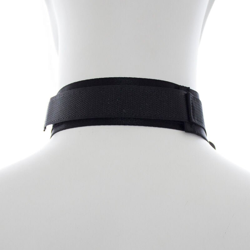 OHMAMA FETISH - NYLON HANDCUFFS AND COLLAR - NOCTURNA DESIRES