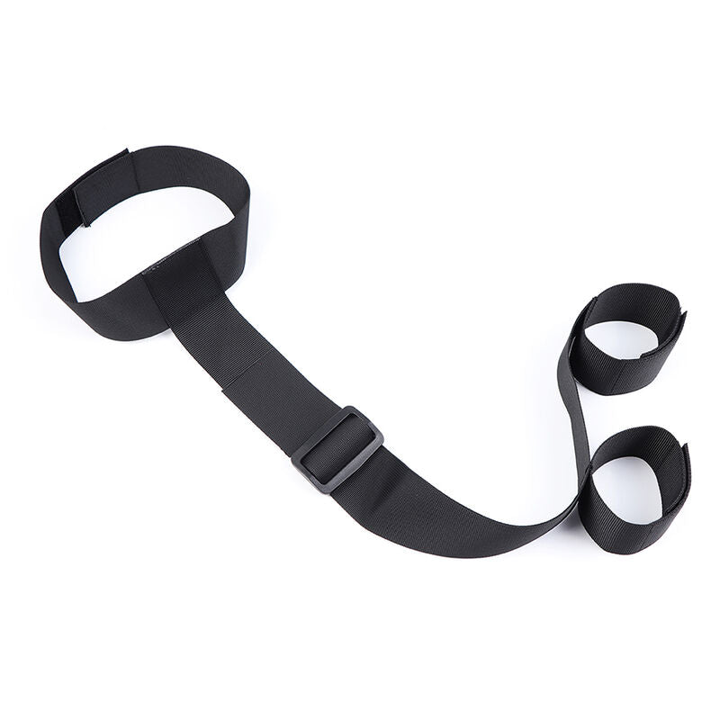 OHMAMA FETISH - WRIST HANDCUFFS AND NYLON COLLAR - NOCTURNA DESIRES