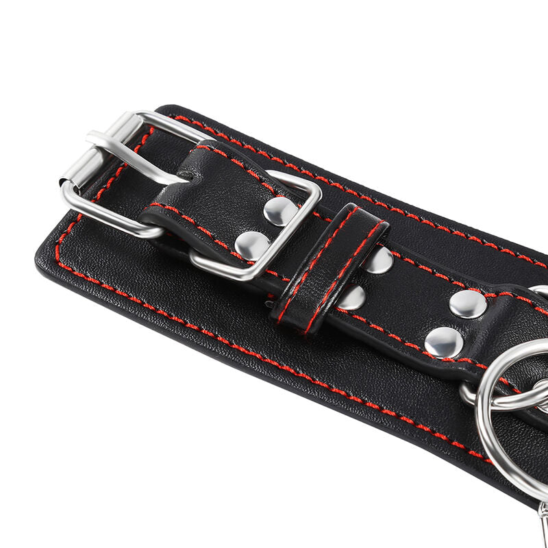 OHMAMA FETISH - HEART INLAID HANDCUFFS - NOCTURNA DESIRES