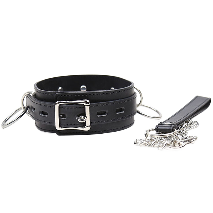 OHMAMA FETISH - SUBMISSION NECKLACE WITH 3 RINGS - NOCTURNA DESIRES