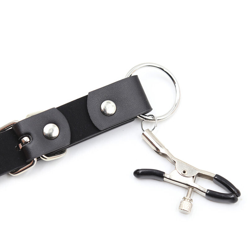 OHMAMA FETISH - CLITORIS CLAMPS WITH LEG STRAPS - NOCTURNA DESIRES