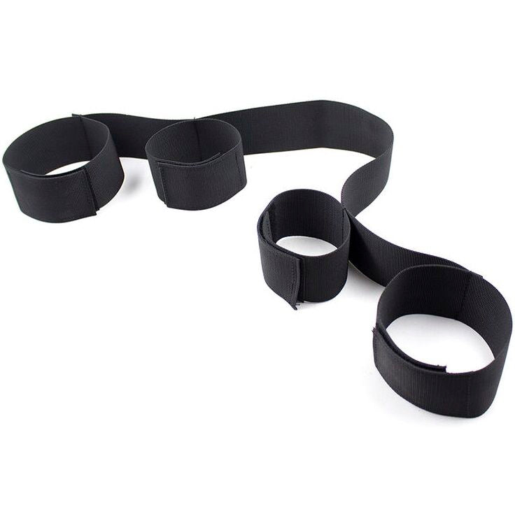 OHMAMA FETISH - SPREADER SOFT BAR FULL NYLON WRIST RESTRAINTS - NOCTURNA DESIRES