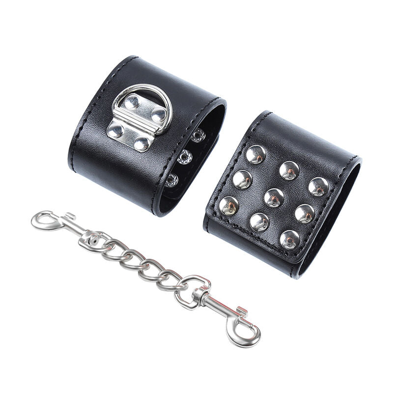 OHMAMA FETISH - WRIST RESTRAINTS SNAP FASTEN METAL - NOCTURNA DESIRES