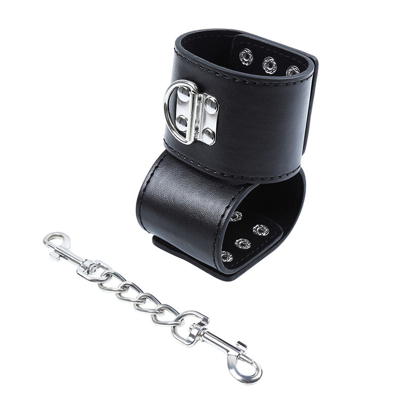 OHMAMA FETISH - WRIST RESTRAINTS SNAP FASTEN METAL - NOCTURNA DESIRES