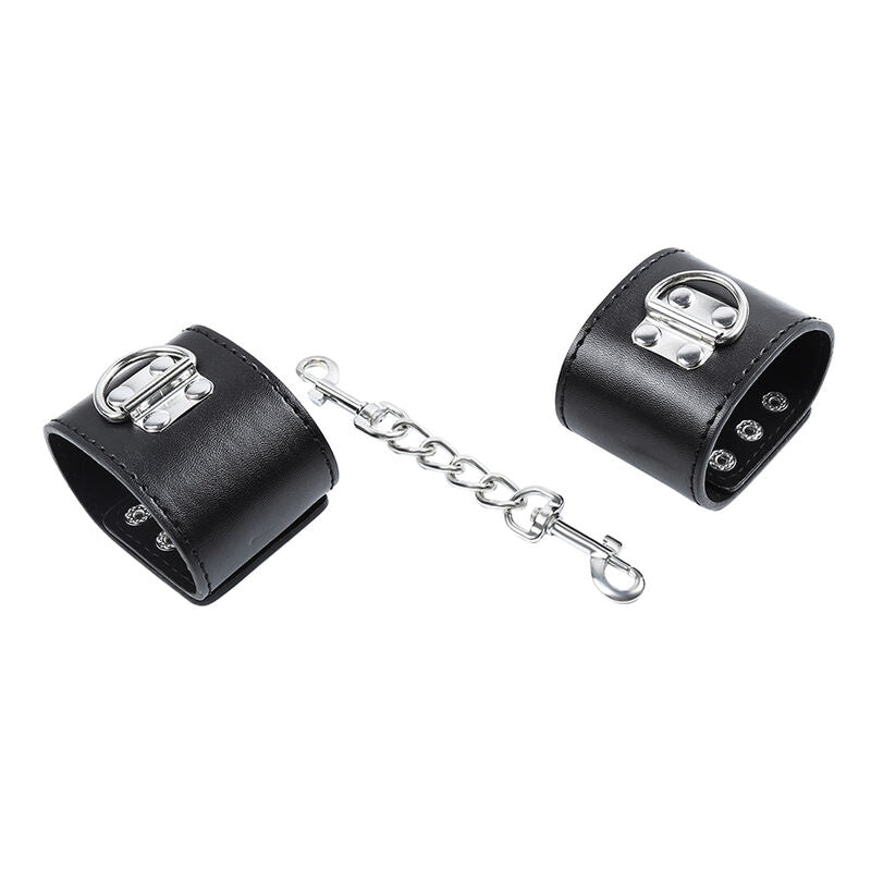 OHMAMA FETISH - WRIST RESTRAINTS SNAP FASTEN METAL - NOCTURNA DESIRES