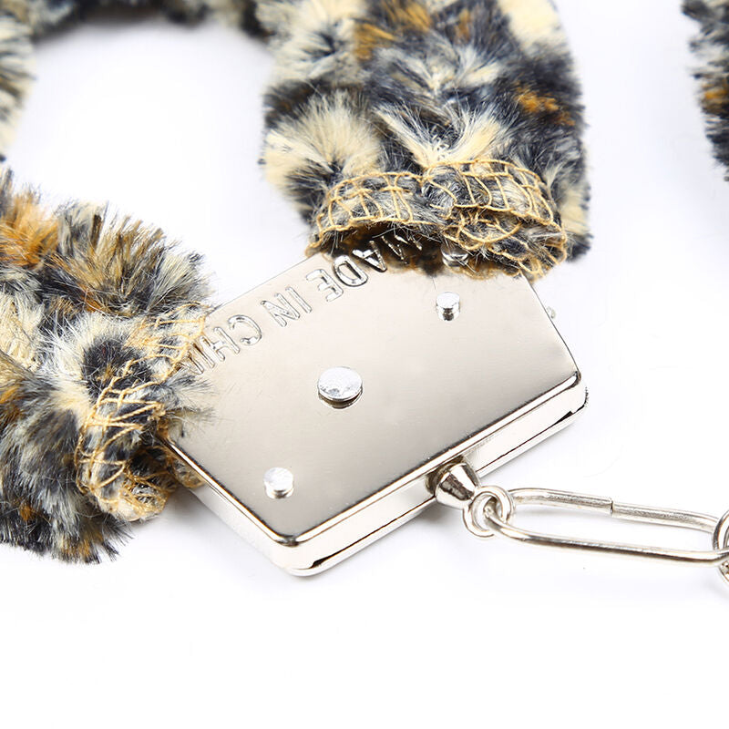 OHMAMA FETISH - VELVETEEN FURLINED METAL WRIST CUFFS - NOCTURNA DESIRES