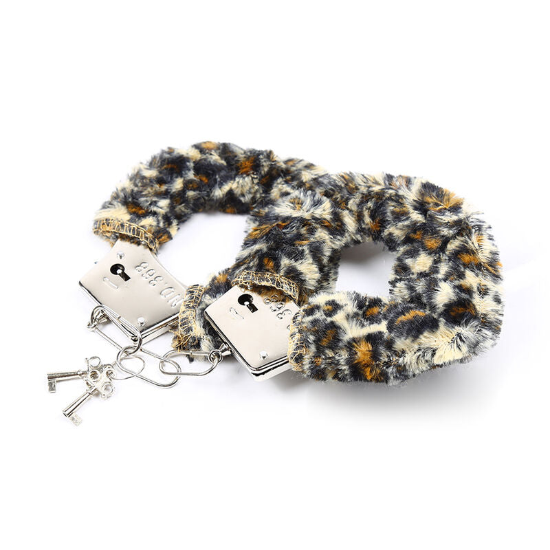 OHMAMA FETISH - VELVETEEN FURLINED METAL WRIST CUFFS - NOCTURNA DESIRES
