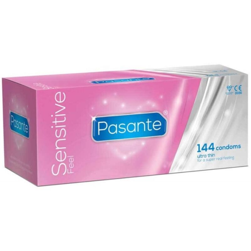 PASANTE - SENSITIVE ULTRAFINE CONDOMS 144 UNITS - NOCTURNA DESIRES