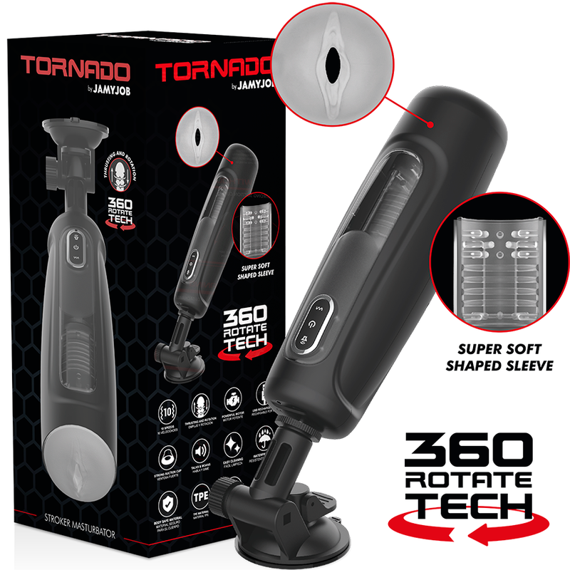 JAMYJOB - TORNADO 360 ROTATE TECH STROKER - NOCTURNA DESIRES