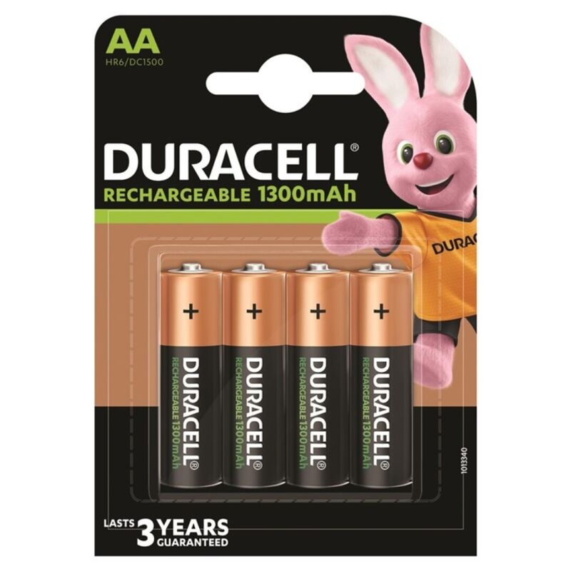 DURACELL - RECHARGEABLE BATTERY HR6 AA 1300mAh 4 UNIT - NOCTURNA DESIRES