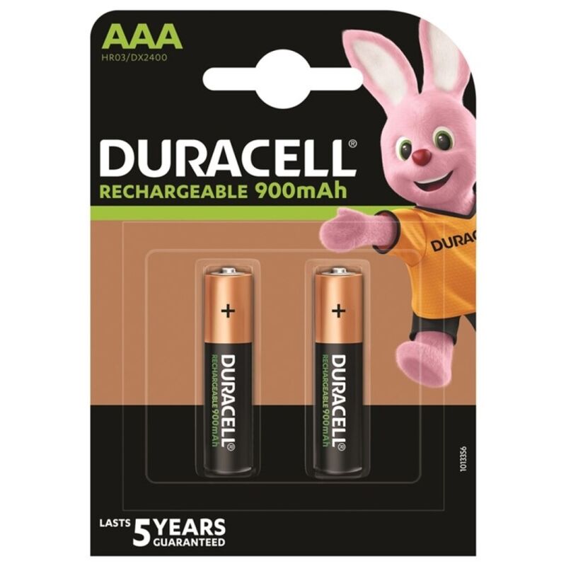 DURACELL - RECHARGEABLE BATTERY HR03 AAA 900mAh 2 UNIT - NOCTURNA DESIRES