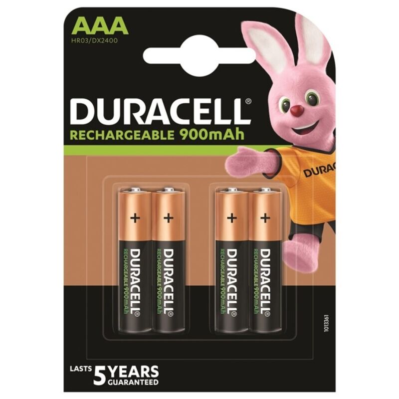 DURACELL - RECHARGEABLE BATTERY HR03 AAA 900mAh 4 UNIT - NOCTURNA DESIRES