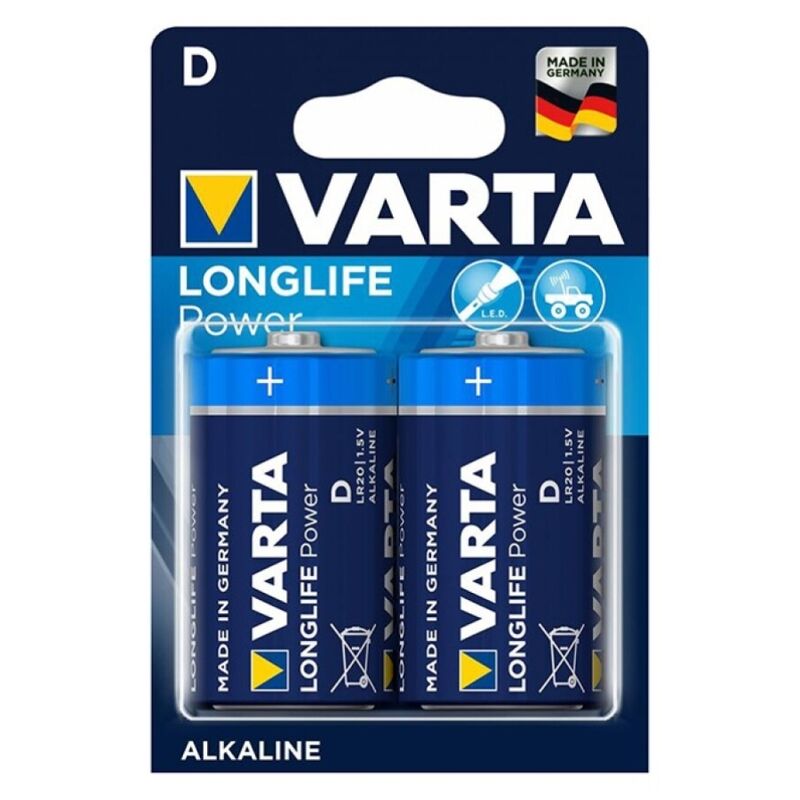 VARTA - LONGLIFE POWER ALKALINE BATTERY D LR20 2 UNIT - NOCTURNA DESIRES