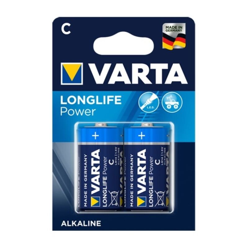 VARTA - LONGLIFE POWER ALKALINE BATTERY C LR14 2 UNIT - NOCTURNA DESIRES