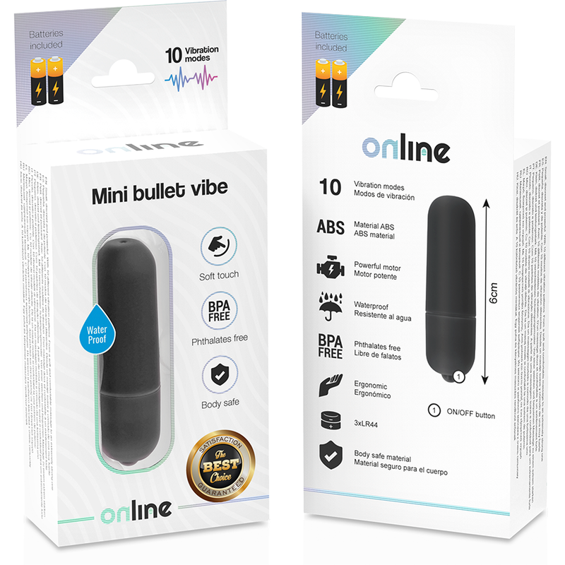 ONLINE - MINI BULLET VIBE BLACK - NOCTURNA DESIRES