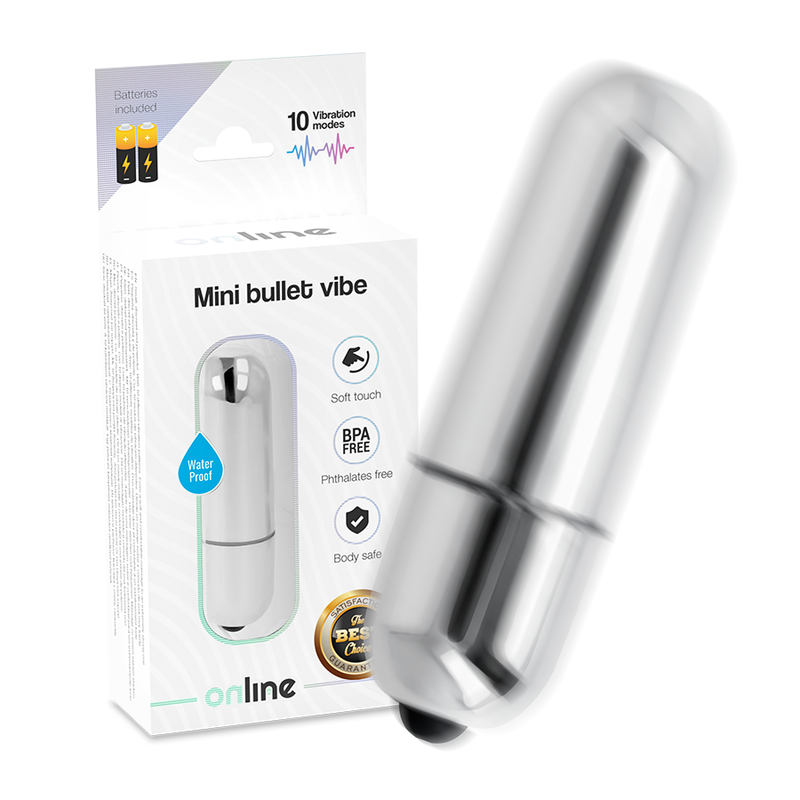 ONLINE - MINI BULLET VIBE SILVER - NOCTURNA DESIRES