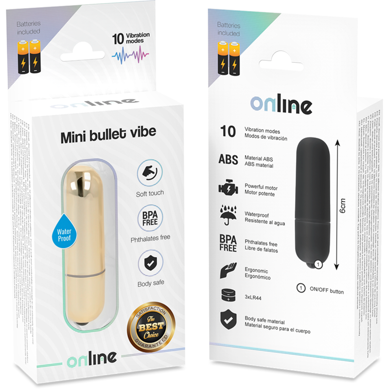 ONLINE - MINI BULLET VIBE GOLDEN - NOCTURNA DESIRES