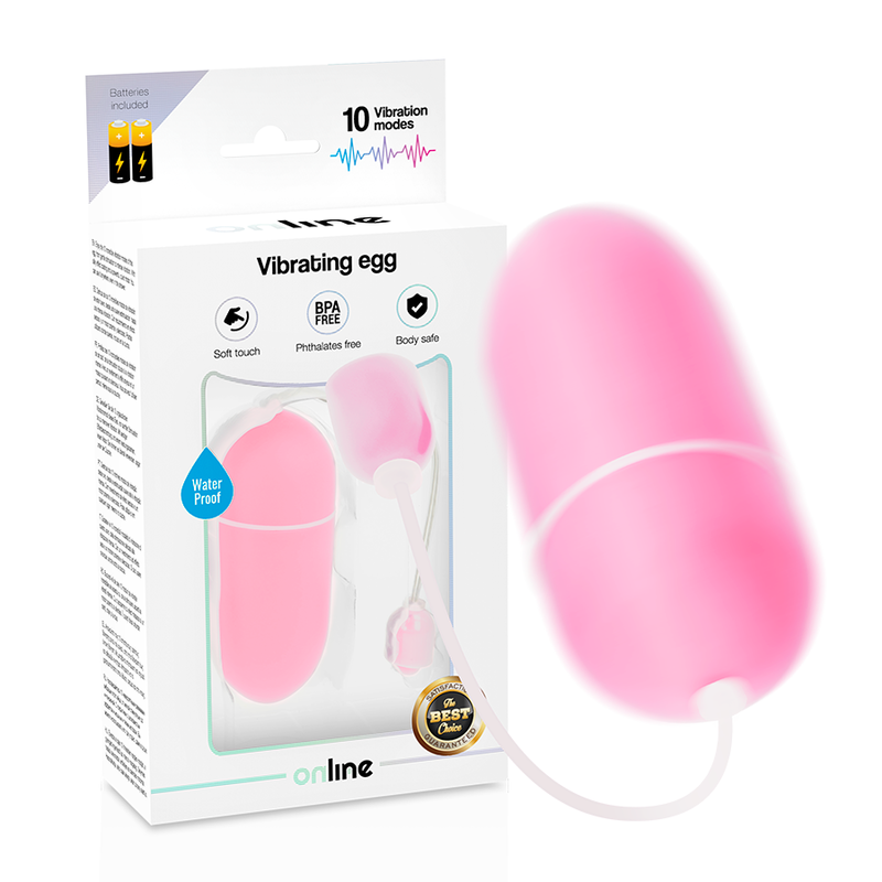 ONLINE - WATERPROOF VIBRATING EGG PINK - NOCTURNA DESIRES