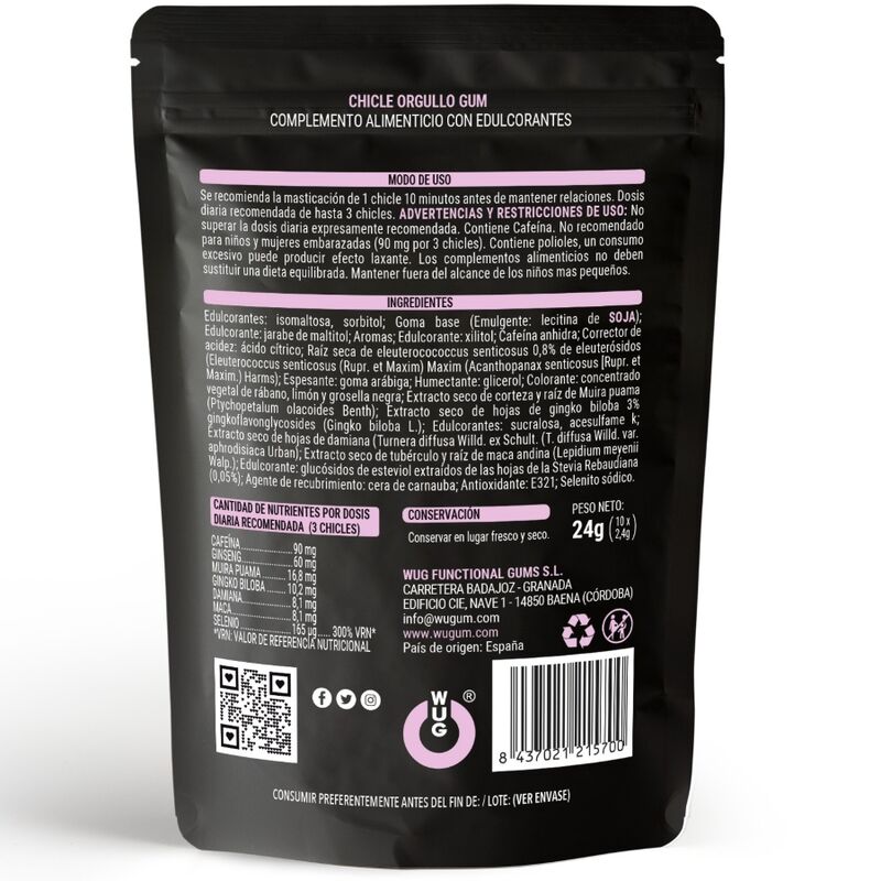 WUG SEX SENSE - ORGULLO LGBT PRIDE 10 UNITS - NOCTURNA DESIRES