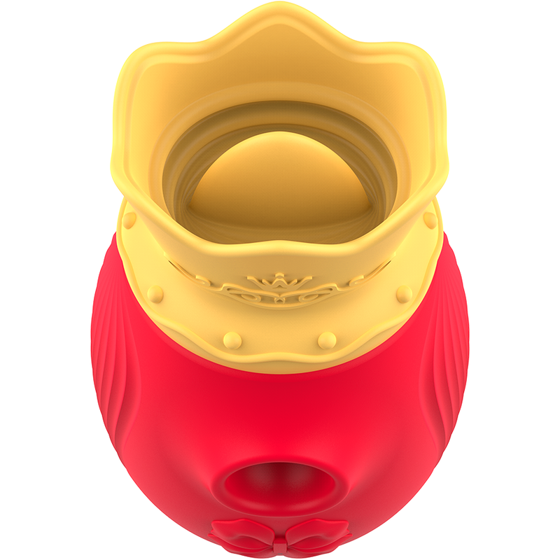 INTENSE - CLITORIS STIMULATOR 10 SUCTION AND LICKING MODES - RED - NOCTURNA DESIRES
