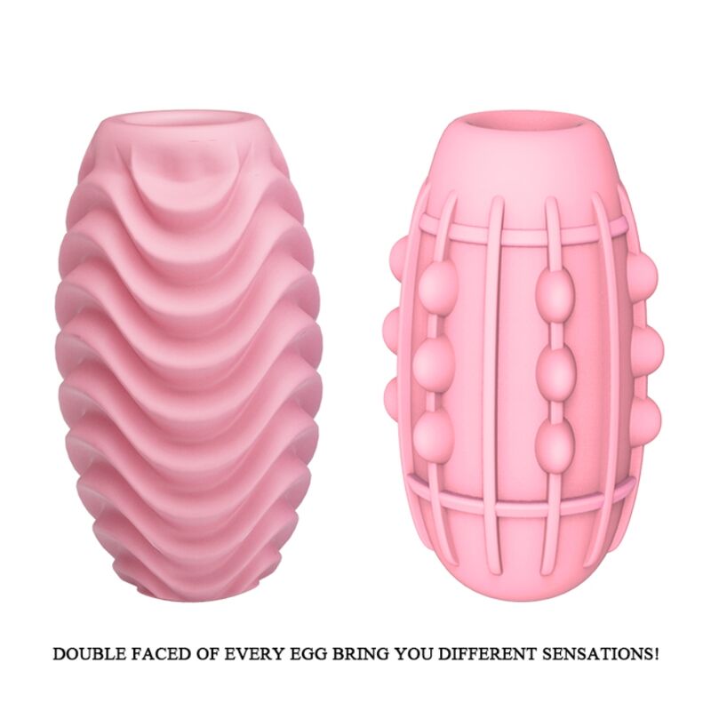 PRETTY LOVE - PINK DOUBLE SIDED MASTURBATOR EGG - NOCTURNA DESIRES