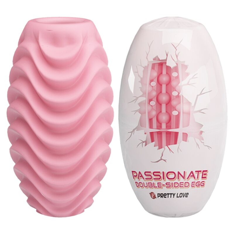 PRETTY LOVE - PINK DOUBLE SIDED MASTURBATOR EGG - NOCTURNA DESIRES