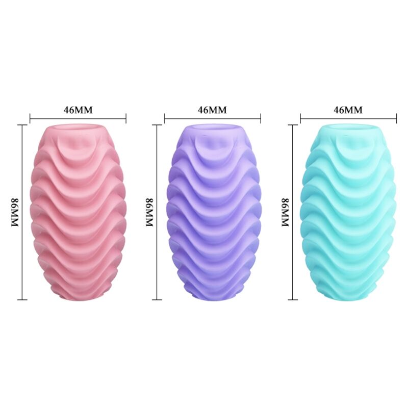 PRETTY LOVE - DOUBLE SIDED MASTURBATOR EGG 15 UNITS - NOCTURNA DESIRES