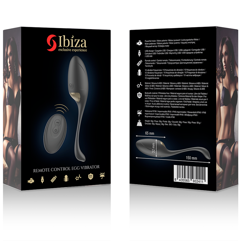 IBIZA - POWERFUL EGG VIBRATOR REMOTE CONTROL - NOCTURNA DESIRES