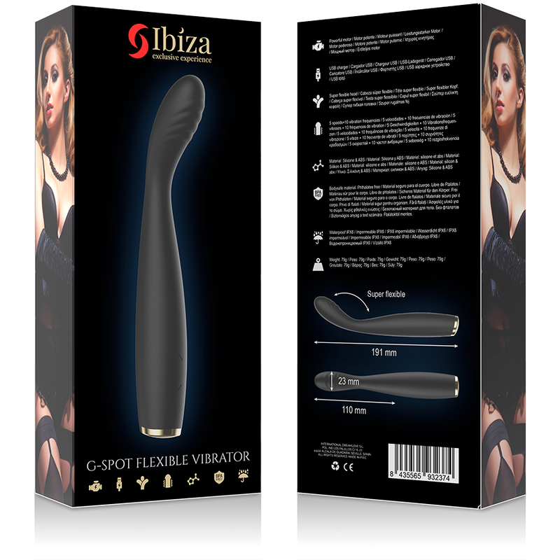 IBIZA - POWERFUL SPECIAL G SPOT FLEXIBLE VIBRATOR - NOCTURNA DESIRES