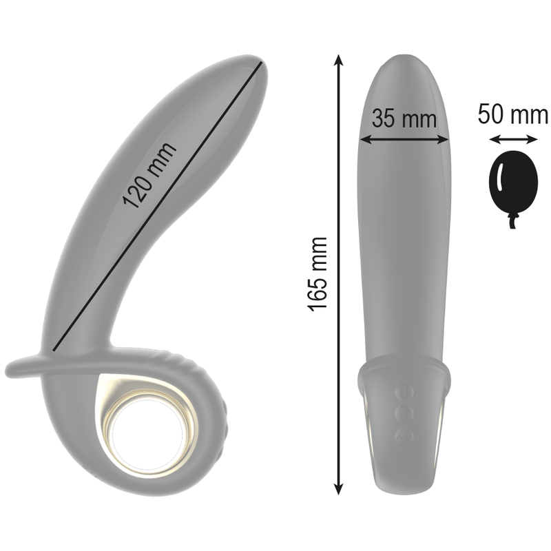 IBIZA - POWERFUL INFLATABLE ANAL/VAGINAL VIBRATOR REMOTE CONTROL - NOCTURNA DESIRES